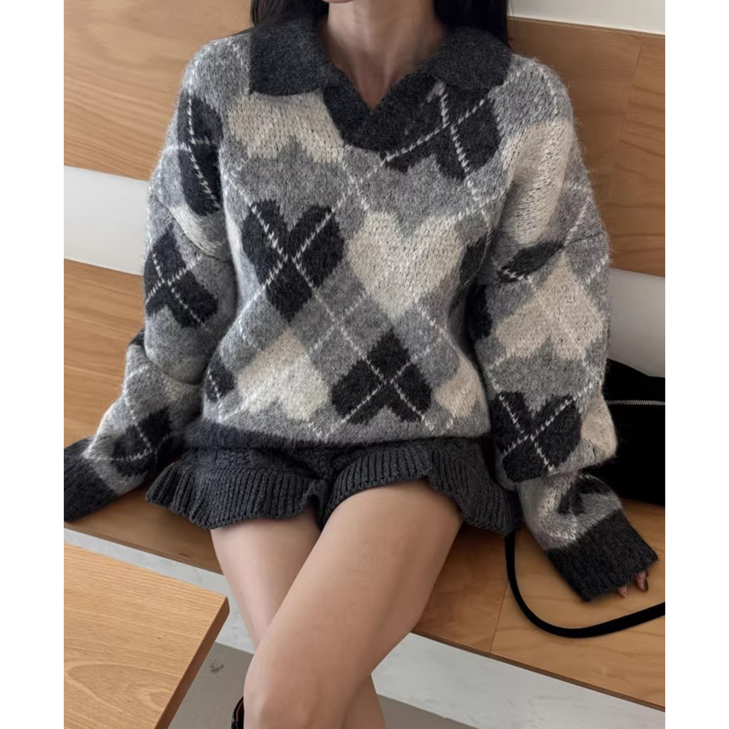 休闲百搭长袖软糯针织衫毛衣