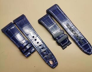 美洲鳄鱼皮真皮表带 适配FM法穆*VANGUARD法穆兰V45 V41 V36