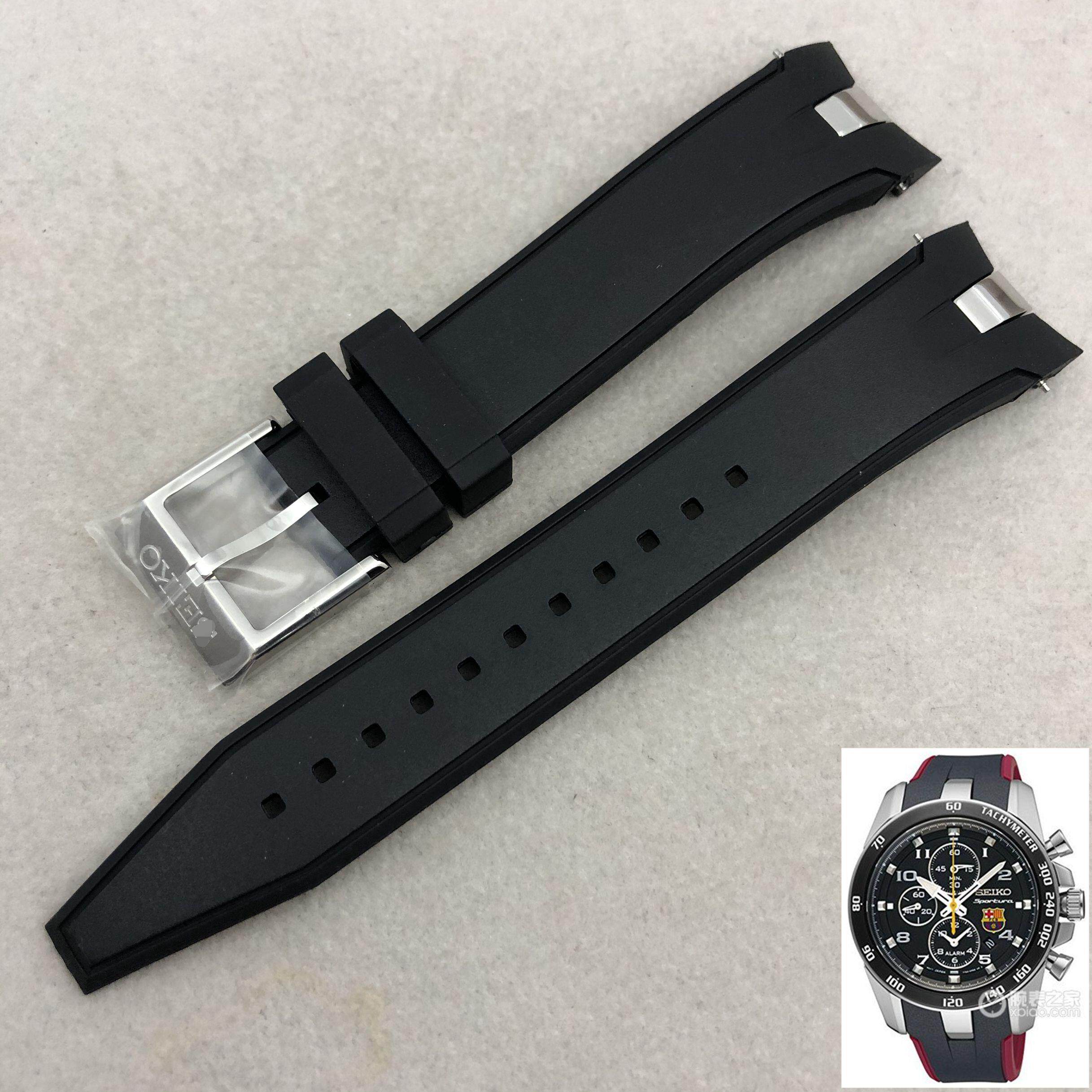 适配精工SPORTURA系列SNAE93J1手表表带 胶带 巴萨新款专用21mm