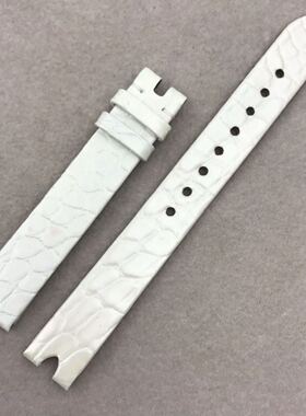卓越表行 适配原装蝶飞系列 Dewdrop 手表鳄鱼皮表带 12mm