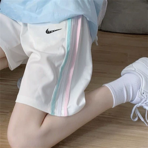 Nike, спортивные шорты, летние штаны для отдыха, высокая талия