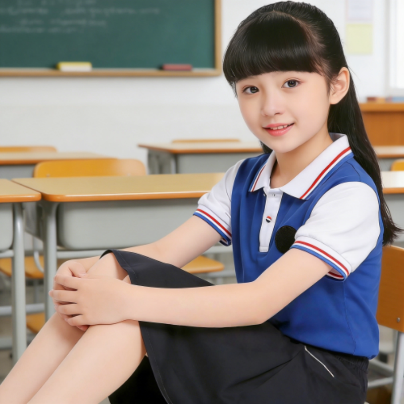 历城小学多款面料T恤裤子裤头