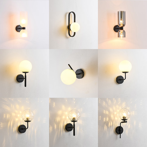 美式北欧床头灯书房楼梯墙壁灯