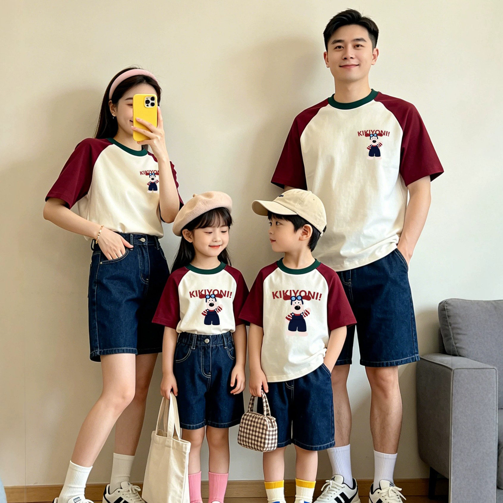 2026夏季亲子短袖T恤全家福