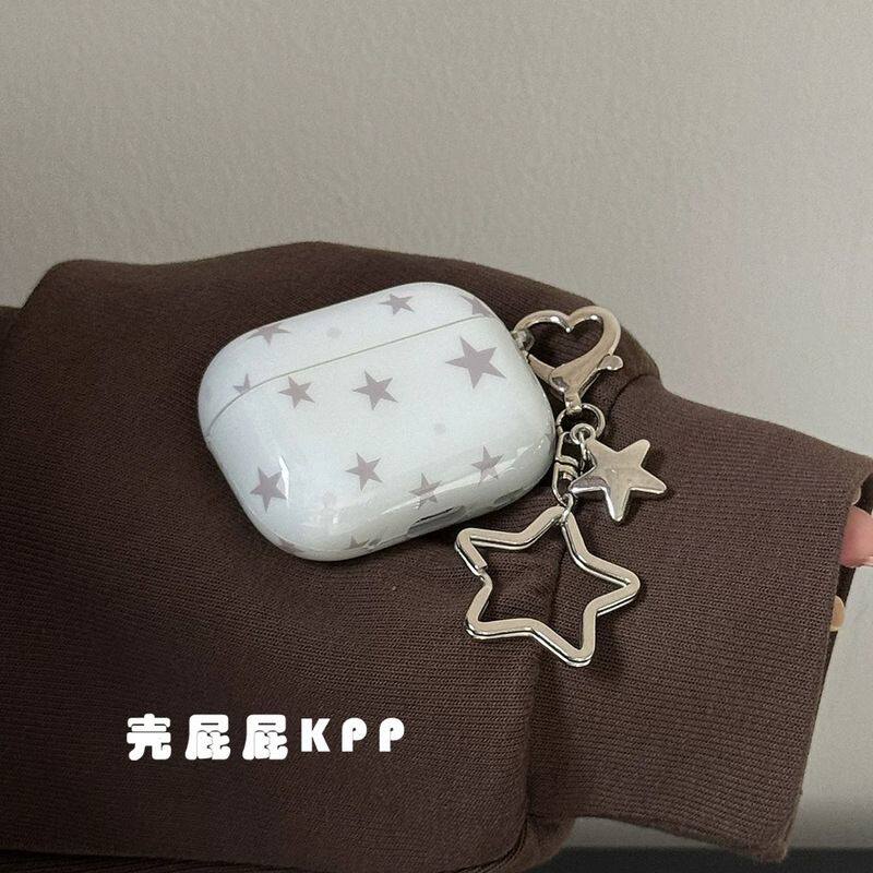 清冷蓝灰简约五角星适用AirPods保护套Pro保护壳AirPods3耳机套