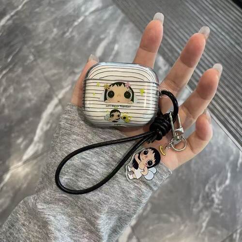 条纹翅膀小玉适airpods pro3保护壳airpods4苹果耳机套3代pro2代5