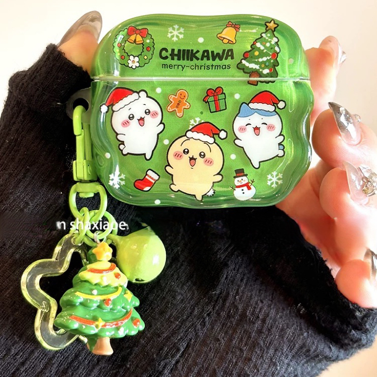 ins风圣诞树吉伊卡哇适用airpods4保护壳airpodspro3保护套新款