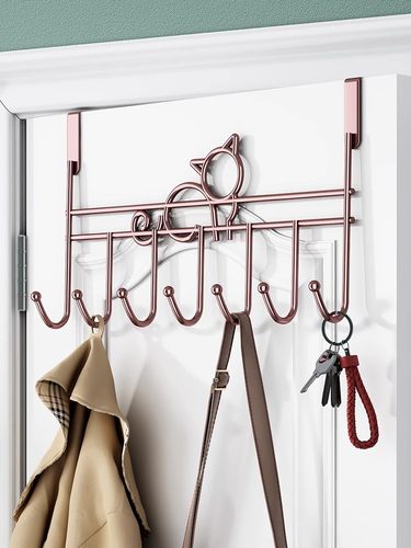 门后挂衣架门上背式挂架免打孔