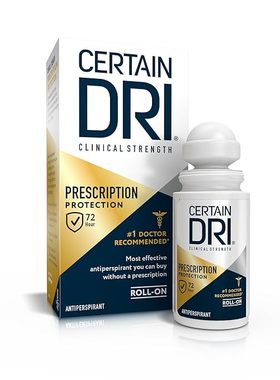 美国Certain Dri男女强效止汗除臭粉多汗长效祛味手足持久干爽