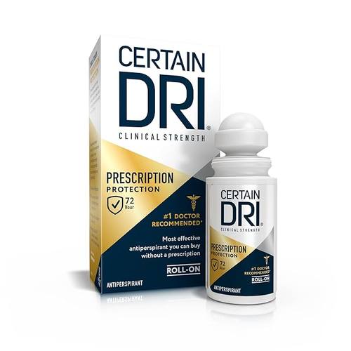 美国Certain Dri男女强效止汗除臭粉多汗长效祛味手足持久干爽