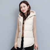 羽绒棉马甲女秋冬2025新款 外穿坎肩加棉加厚保暖女背心外套短款 潮