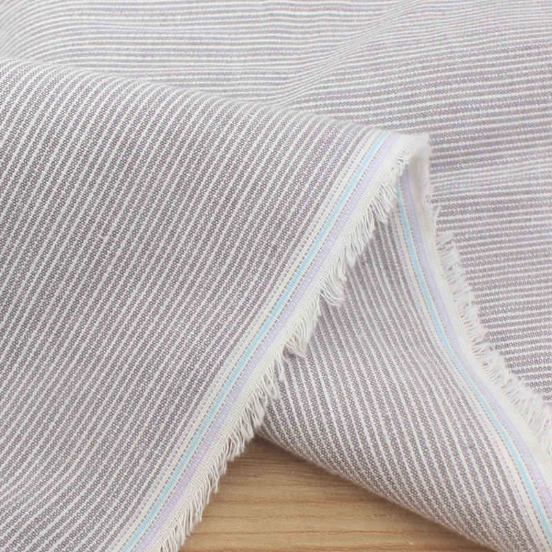 纯棉服装文艺纯棉条纹布料