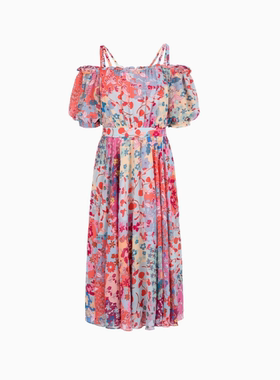 2024春夏款玛俪琳A1EDW64720露肩连衣裙