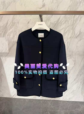 *PORTS宝姿2025秋冬款SQ9C009WZF037羊毛混纺大衣7800