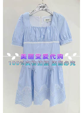 2026春夏款BORAAKSU宝莱阿卡苏B1GCW61760方领连衣裙