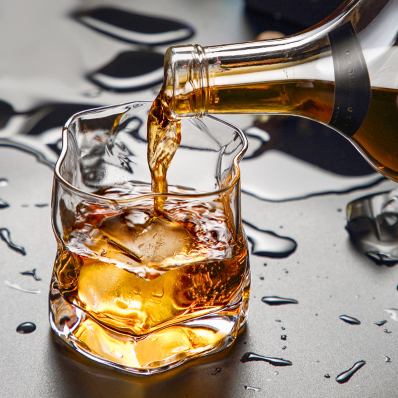 日式风啤酒玻璃杯子设计师同款