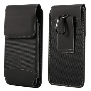 竖直款华为手机包穿皮带挂腰包青年通用大屏超薄隐形尼龙皮套薄款