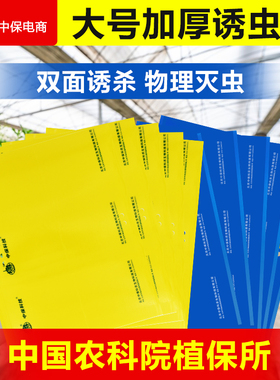 黄板蓝板粘虫板诱虫板大棚蓟马蚜虫纸贴飞虫果园花园沾果蝇诱捕器