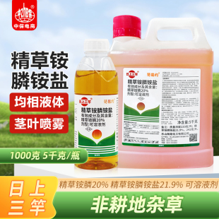 21.9%精草铵膦铵盐精草胺磷 非耕地荒地杂草小飞蓬牛筋草除草剂