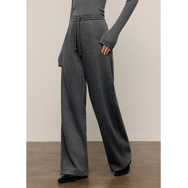 【麦*定单】高级轻奢弯刀糯米裤休闲直筒垂感裤2025秋冬新款裤子,女装/女士精品,休闲裤,淘宝优惠券,粉丝福利购,淘宝优惠卷