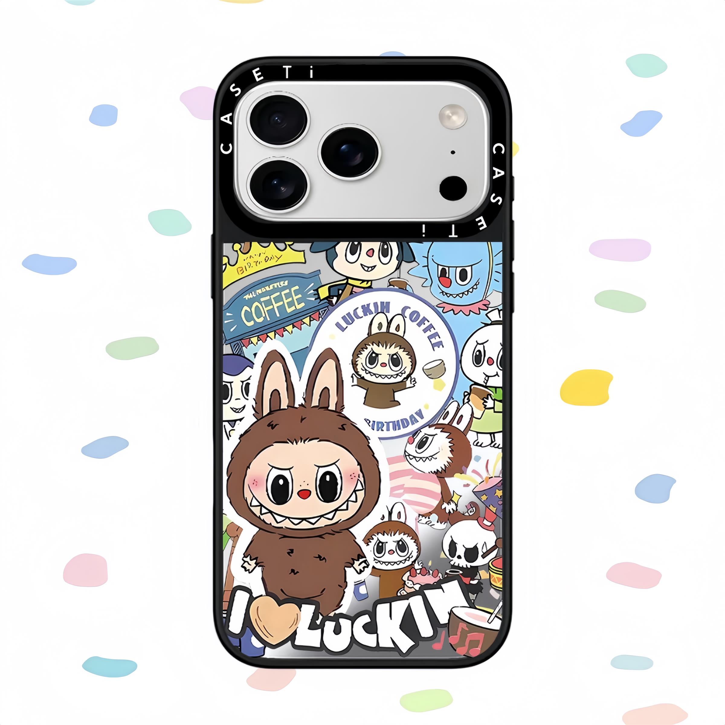 17promax CASETi联名LUCKIN COFFEE幸运咖啡拉布布16pro壳iPhone14pro