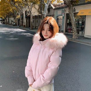 今年流行特惠小海鸥2025秋冬新款毛领连帽小个子羽绒女装收腰短款