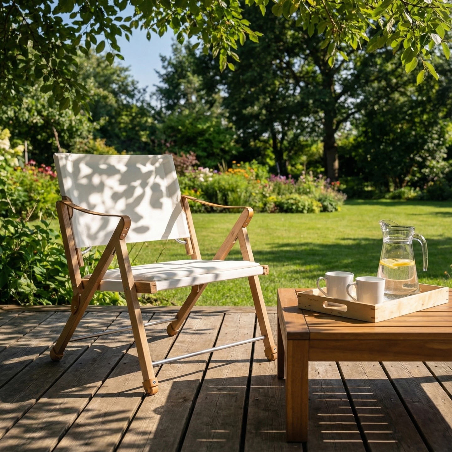 【南山】户外橡木露营可拆卸靠背角度可变折叠自驾游野营钓鱼椅子