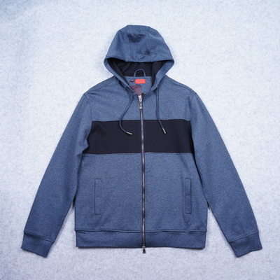 优雅意大利那不勒斯顶奢珊瑚标识棉质混纺优雅休闲连帽卫衣