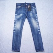牛仔裤 亏清 GUY JEAN弹力舒适字母做旧破洞修身 意大利 COOL