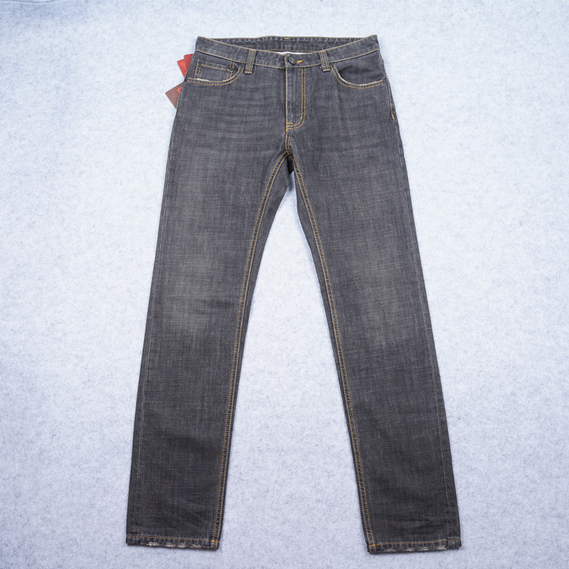 意大利原产ETRO佩斯里花纹装饰复古做旧纯棉牛仔裤  公价7000元