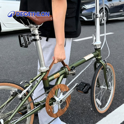 适用迪卡侬折叠自行车手提带横梁绑带便携式省力助力fold500/560