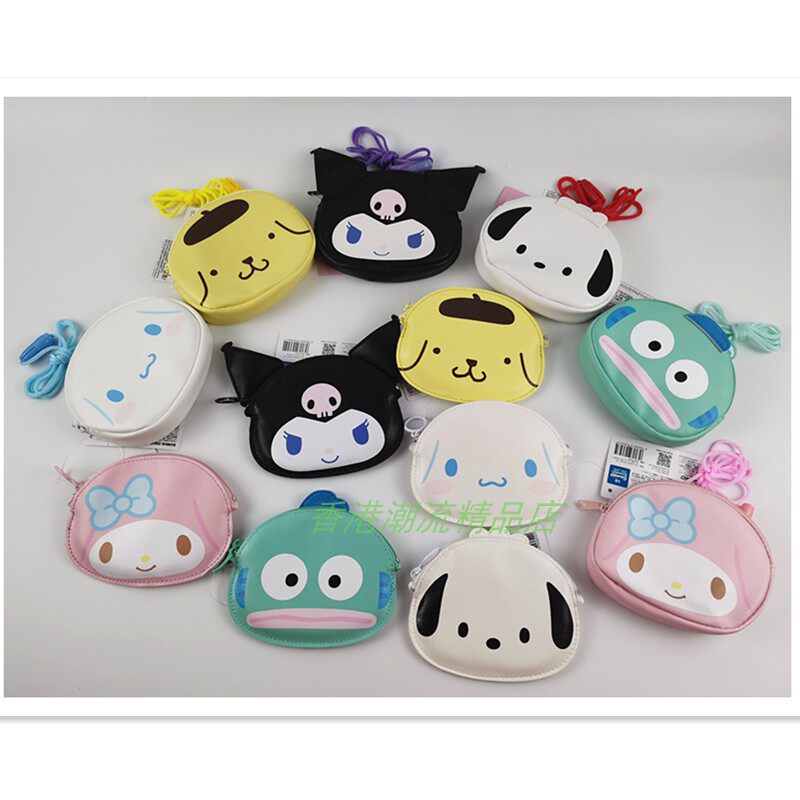 日版三丽鸥Sanrio Kitty Melody玉桂狗可爱卡通头型PU硬币零钱包