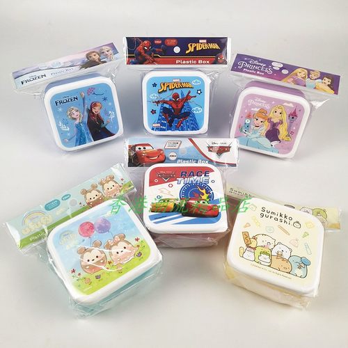 香港冰雪女王蜘蛛俠迪士尼角落生物汽車Ufufy 儿童食物饼干盒