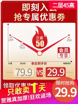 Double-layer stainless steel kitchenette shelf floor two microwave oven rack storage cabinet shelf pot rack 2 multi-layer large 1