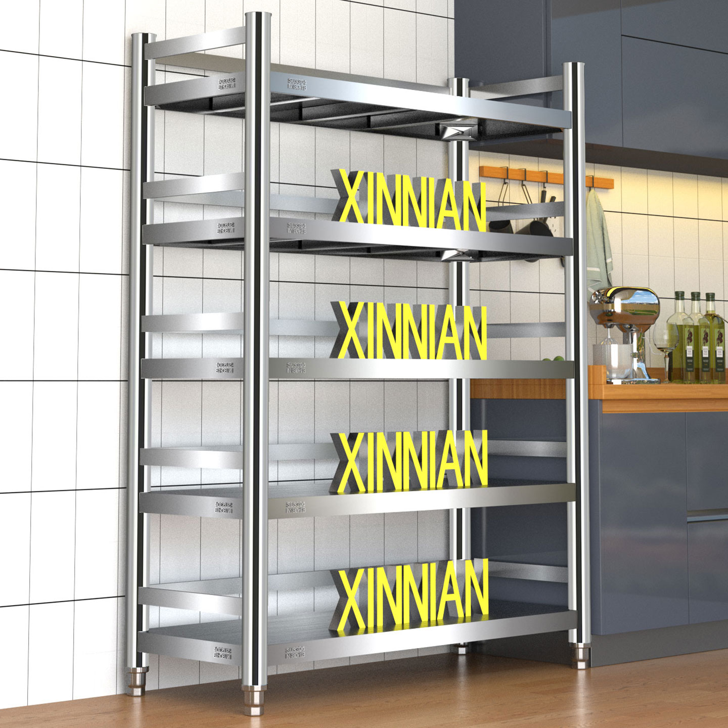 德国厨房置物架落地多层家用
