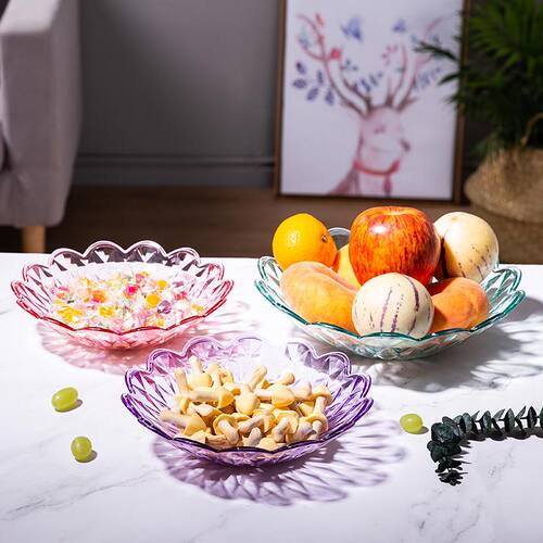 环立塑料欧式水果盘干果零时盘子