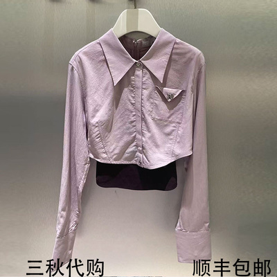 REVANYAYA芮范雅2026秋新款衬衫吊带针织叠穿两件套上衣R70801611