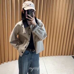 念念 高密斜纹棉短款 nycafter 渠道面料 外套250683 短款