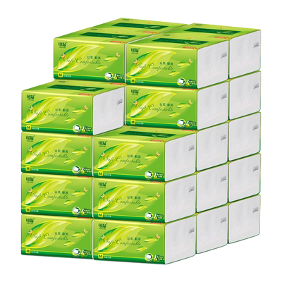 18包原木优品家用实惠装抽纸整箱