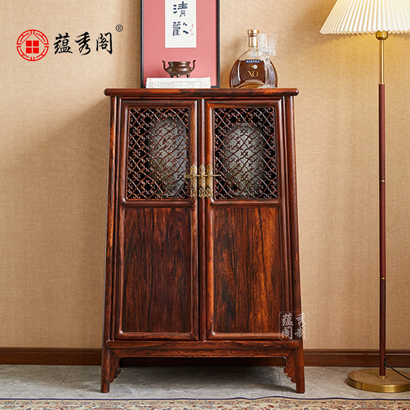 蕴秀阁明式红木圆角柜刀状黑黄檀雕花储物柜中式面条柜黑酸枝家具,住宅家具,红木书柜/书架,淘宝优惠券,粉丝福利购,淘宝优惠卷
