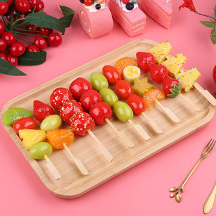 仿真小水果糖葫芦串模型美食店铺甜品山楂草莓葡萄串串插招牌道具