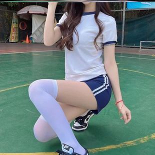 少套女纯欲风装 JK日系微胖BQS体操院服夏季 高风校学学姐啦啦队运