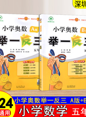 2024版小学奥数举一反三5五年级A版+B版数学思维训练题全国通用