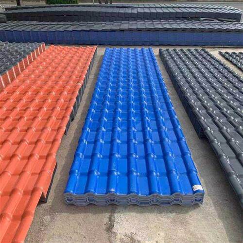 合成树脂瓦仿古瓦屋顶装饰屋面别墅瓦防水帽滴水檐塑料彩钢瓦