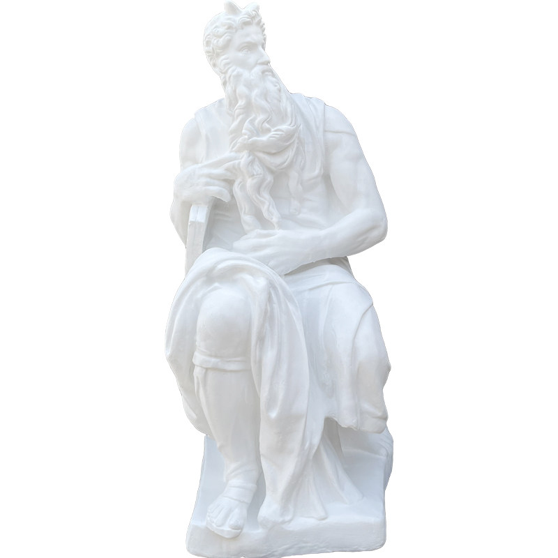新摩西石膏像大摩西石膏全身像摩西石膏人像1米摩西美术画室装销