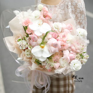 成都玫瑰郁金香桔梗混搭鲜花同城速递上门送爱人女友闺蜜朋友老师