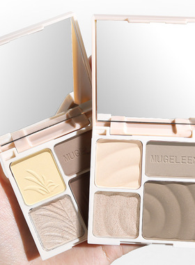 《修容盘A1pq801-四色盘高光修容一体盘初学者哑光珠光综合修容