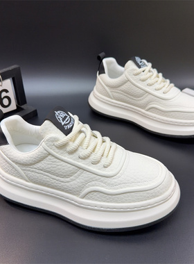 2026春季新款小白鞋男增高透气休闲板鞋时尚百搭潮鞋厚底舒适运动