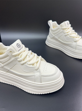 高帮鞋男秋冬运动男鞋2025新款加绒保暖休闲板鞋增高鞋子百搭舒适