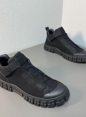 春季男鞋2025新款运动休闲鞋低帮一脚蹬板鞋潮流复古百搭舒适增高